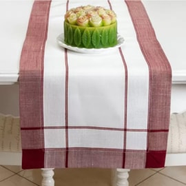 Trilho de Mesa Argivai Maison Chamy Bordô 40cm x 1,30m Trilho de Mesa Argivai Maison Chamy Bordô 40cm x 1,30m