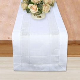 Trilho de Mesa Argivai Maison Charmy Blanc 40cm x 1,70cm Trilho de Mesa Argivai Maison Charmy Blanc 40cm x 1,70cm