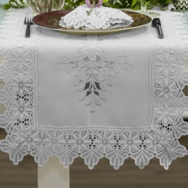 Trilho de Mesa Argivai Piquet Blanc 40cm x 1,40cm Trilho de Mesa Argivai Piquet Blanc 40cm x 1,40cm