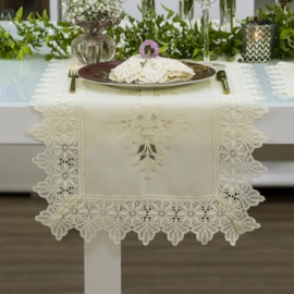 Trilho de Mesa Argivai Piquet Perla 40cm x 1,40cm Trilho de Mesa Argivai Piquet Perla 40cm x 1,40cm